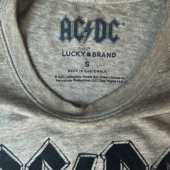 Lucky brand Venice burnout AC/DC highway to hell tee NWT - Picture 5 of 6